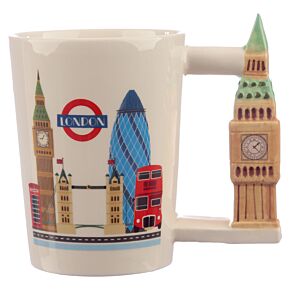 Big Ben Londen - Gevormd Handvat Keramiek Mok