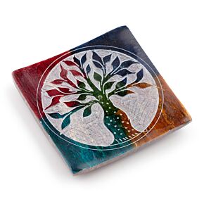 Tree of Life  Zeepsteen Wierookhouder Schaaltje