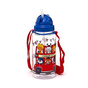 Ecozen Kinder Waterfles 450ml Flip Straw Adoramals Londen