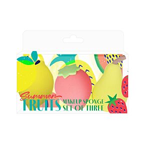 Zomerfruit Set van 3 Makeup Sponsjes