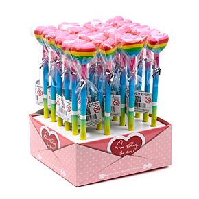 Regenboog Hart  - Gum Potlood