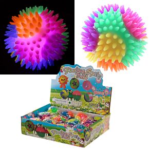 Puntige Stuiterbal met LED 7cm