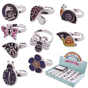 Kinder Moodring met Dier, Kever & Bloem
