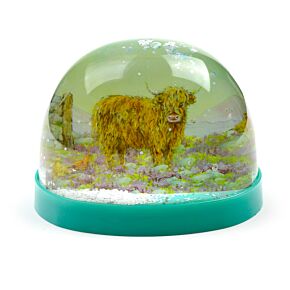 Jan Pashley Highland Coo Koe Large Glitter Sneeuwbol