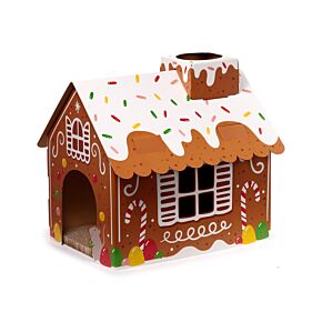 Doe-Het-Zelf Kerstmis Ginger Lane 100% Karton Kat Speelhuisje
