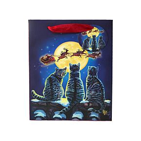 Lisa Parker Kerstmis Katten  - Cadeautasje Medium