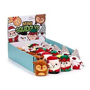 Squidglys Festive Friends Kerstmis Pluche Sleutelhanger
