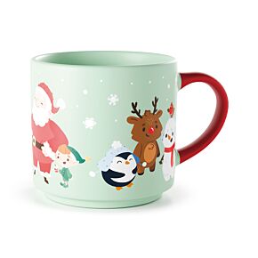 Kerstmis Jingle Large Porselein Mok