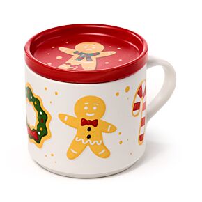 Kerstmis Baker Street Porselein Mok & Onderzetter Set