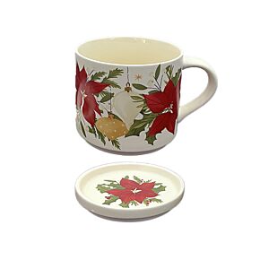 Botanische Kerstmis Porselein Mok & Onderzetter Set
