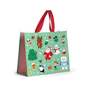 Kerstmis Jingle Bunch Herbruikbare Shopper Tas