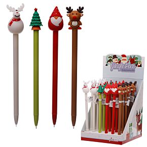 Festive Friends Kerstmis Fijnschrijver Pen - Zwart