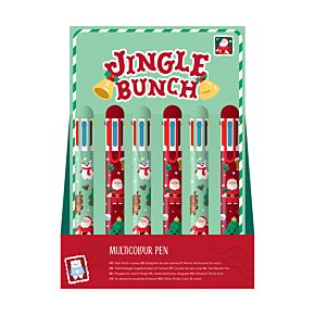Jingle Kerstmis Meerkleurige Pen (6 kleuren)