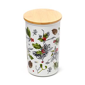 Kerstmis Winter Botanicals RPET & Bamboe Voorraadpot