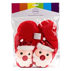 Kerstman Magnetron Heatpack Sloffen (Unisex One Size)
