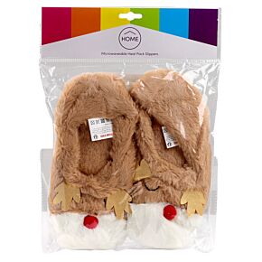 Rendier Magnetron Heatpack Sloffen (Unisex One Size)