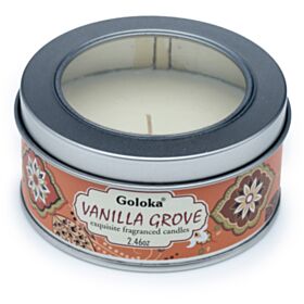 Goloka Vanille Grove Paraffine Wax Geurkaars in blik Goloka Vanille Grove Paraffine Wax Geurkaars in blik