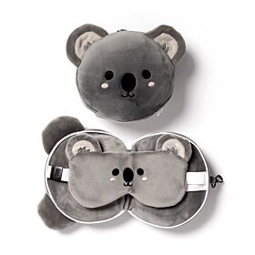 Pluche Adoramals Koala Rond Reiskussen & Slaapmasker