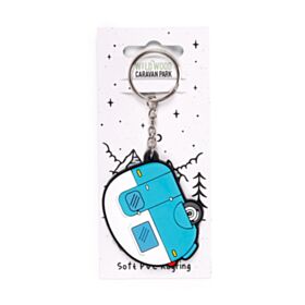 Home is Where You Park It Caravan PVC Sleutelhanger
