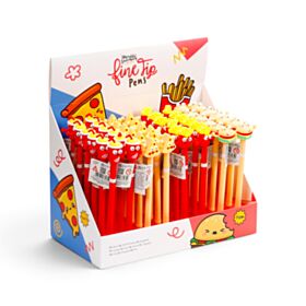 Fast Food Fijnschrijver Pen - Zwart