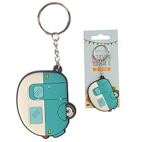 Home is Where You Park It Caravan PVC Sleutelhanger