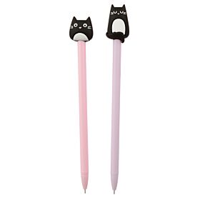 Feline Fine Kat Fijnschrijver Pen - Zwart