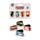 Feline Fine Katten 2025 Magnetische Boekenlegger Set