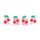 Kersen Magnetische Boekenlegger Set Cherry