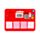 Kersen Magnetische Boekenlegger Set Cherry