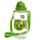 Cutiemals Dinosaurus Duurzame BPA-vrij 450ml  Kinder Waterfles Rietje