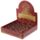 Mini Hout-effect Chinese Lachende Boeddha