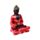 Rood, Zwart & Goud Thaise Boeddha Contemplatie