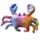 Krab Dierenknuffels Zanddieren  13cm