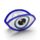 Bescherming Evil Eye Ovaal Haarklauwclip