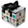Minecraft gezichten RPET Duurzame Koeltas Lunchtas 