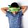 Relaxeazzz Pluche Monstarz Monster Rond Reiskussen & Slaapmasker - Groen