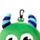 Relaxeazzz Pluche Monstarz Monster Rond Reiskussen & Slaapmasker - Groen