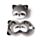 Relaxeazzz Pluche Wasbeer Rond Reiskussen & Slaapmasker