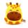 Pluche Squidglys Raffi de Giraffe Adoramals Wilde Dierene Dieren
