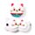 Relaxeazzz Maneki Neko Gelukskat Rond Reiskussen & Slaapmasker
