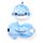 Relaxeazzz Adoramals Aoi de Walvishaai Rond Reiskussen & Slaapmasker