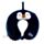 Relaxeazzz Pinguin Adoramals Pluche Memory Foam Nekkussen