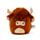 Pluche Squidglys Highland Coo Koe