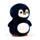 Swapseazzz Adoramals Pinguin 2-in-1 Pluche Reiskussen