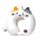 Relaxeazzz Lola de Kat Adoramals Pluche Memory Foam Nekkussen