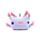 Relaxeazzz Minecraft Axolotl Rond Reiskussen & Slaapmasker