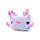 Relaxeazzz Minecraft Axolotl Rond Reiskussen & Slaapmasker