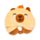 Hoodeazzz Duke de Capybara Memory Foam Reiskussen Capuchon