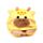 Hoodeazzz Adoramals Raffi de Giraffe Memory Foam Reiskussen Capuchon