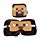 Relaxeazzz Minecraft Steve Reiskussen & Slaapmasker